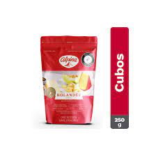 QUESO HOLANDES EN CUBOS ALPINA  x 250 GR