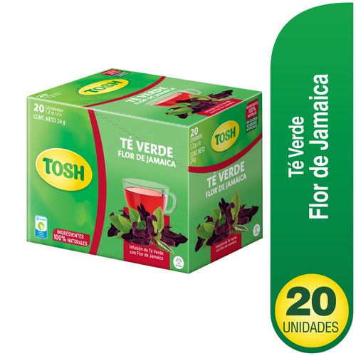 TE VERDE TOSH FLOR DE JAMAICA*20UND*24GR