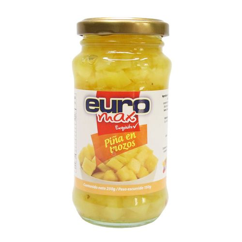 PIÑA EN TROZOS EUROMAX  x 250GR