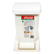 PAPELERA PEDAL 12L BL IMUSA