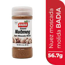 NUEZ MOSCADA MOLIDA BADIA x 56.7 GR