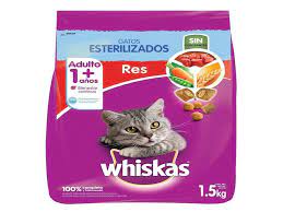 WHISKAS GATOS ESTERILIZADO RES X 1,5KG