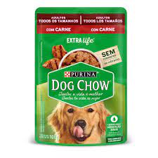 POUCH DOGCHOW ADULTO TAMAÑOS CARNE*100GR