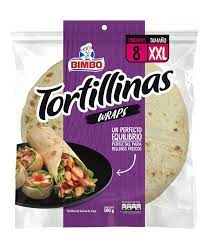 TORTILLA 8U 580GR BIMBO