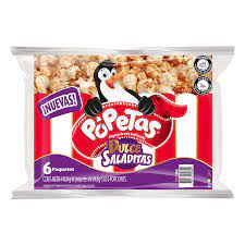 POPETAS DULCE SALADITAS X 6 PAQ X 145 GR