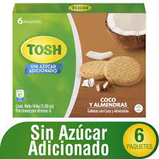 GALLETA TOSH COCO Y ALMENDRA X 144GR