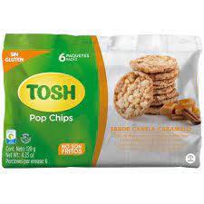 PASABOCAS TOSH CHIPS MAIZ CARAMELO*12OGR