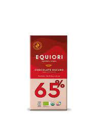 BARRA DE CHOCOLATE 65% EQUIORI*80 GR