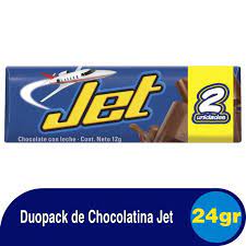 CHOCOLATINA JET LECHE DUOPACK * 24 GR