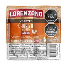 CHORIZO POLLO MAESTRO LORENZANO X  225 G