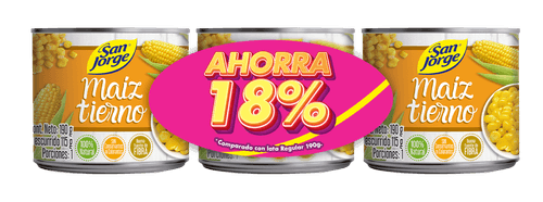 OFERTA MAIZ TIERNO SAN JORGE 3UN*190GR