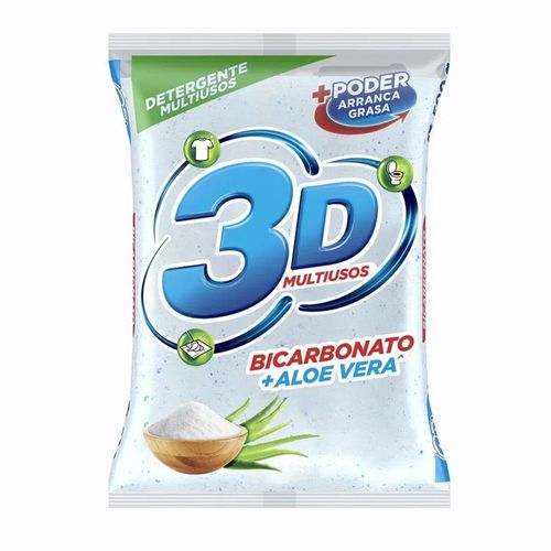 DETERGENTE EN POLVO MULT. BLANCA 3D 500G