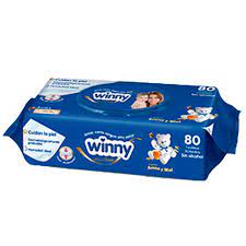 TOALLITAS WINNY AVENA Y MIEL  x 80UND