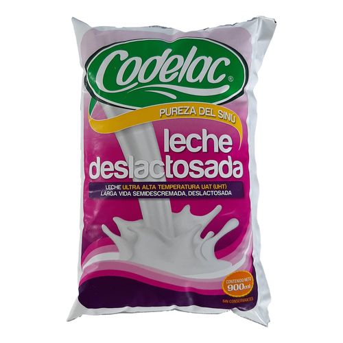 LECHE DESLACT BOLSA UHT CODELAC  x 900ML