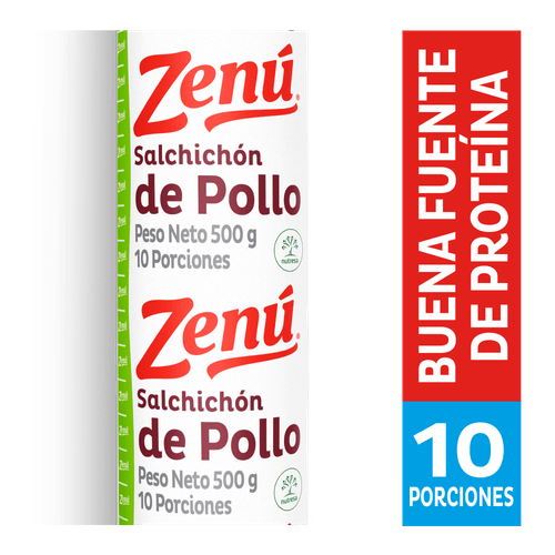 SALCHICHON POLLO ZENU*500GR