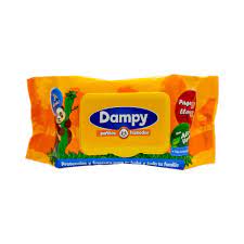 PAÑITOS HUMEDOS AMARILLO  DAMPY x102 UND