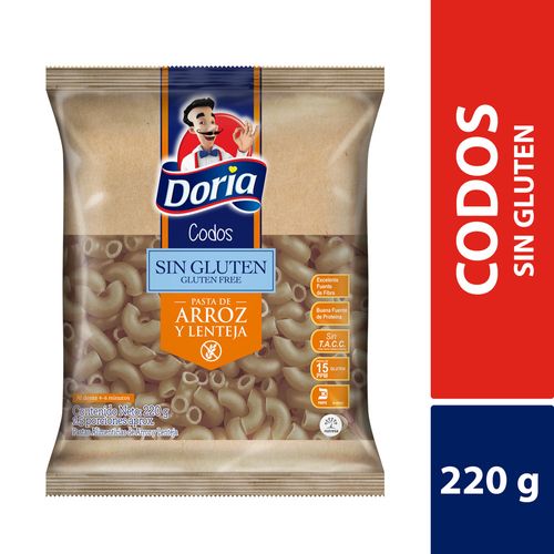 PASTAS CODOS DORIA ARROZ LENTEJAS*220 GR