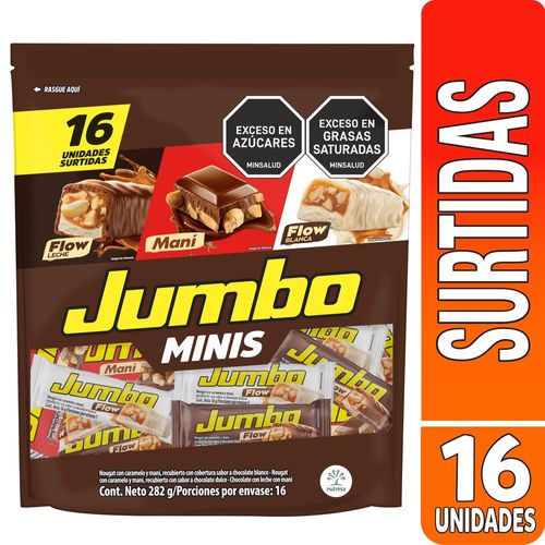 CHOCOLATINAS JUMBO MINIS SURTIDAS X 282G