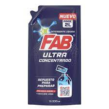 DETERGENTE LIQ ULTRA CONCENTRA FAB*330ML