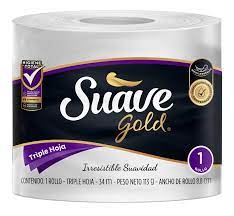 PAPEL HIGIENICO SUAVE GOLD X 1 UND