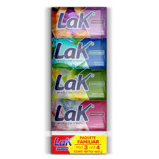 JABON LAK SENSACIONES X 110GR X 4UND