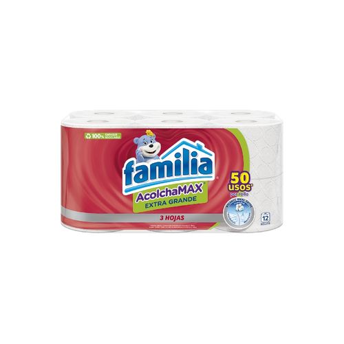 PAP.HIG.FAMILIA ACMAX EXTGDE X 12ROLLOS