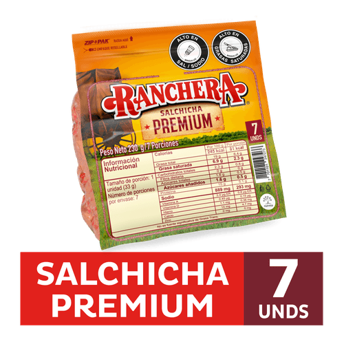 SALCHICHA RANCHERA  x 230GR