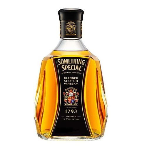 WHISKY CANISTER BOT SOMETHING  x 750ML