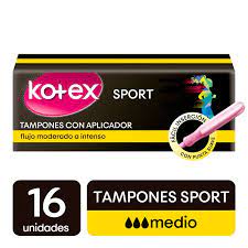 TAMPON KOTEX EVOL MED APLC *16UND