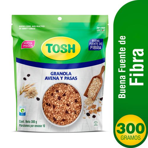 CEREAL GRANOLA ARTESANAL AVENA Y PASAS