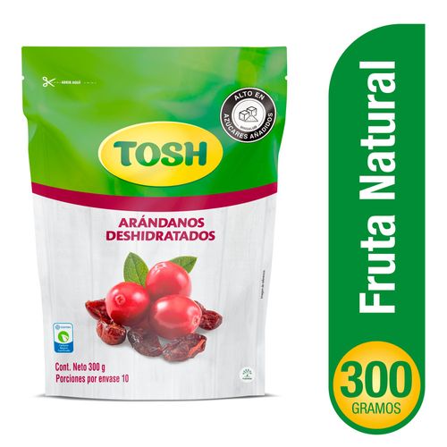 PASABOCAS TOSH ARANDANOS DESHIDRAT*300GR