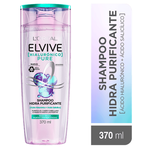 ELVIVE HA PURE SHAMPOO X 370ML
