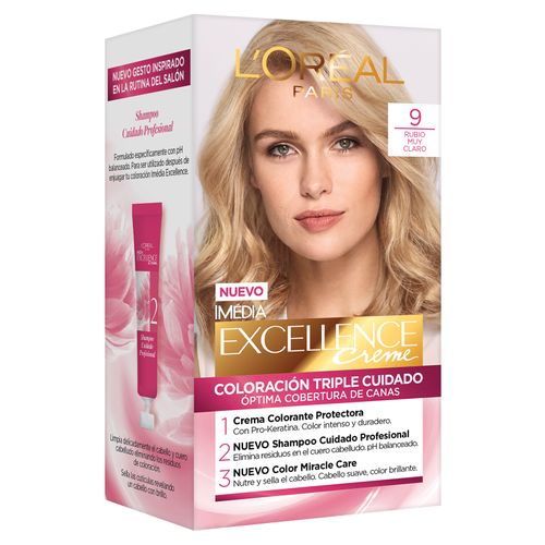 TINTURA LOREAL EXCELLENCE TONO 9* 1UND