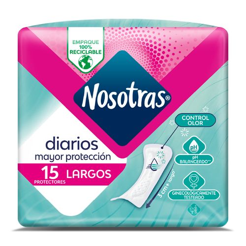PROCTECT NOSOTRAS DIARIOS LARGOS  x 15U