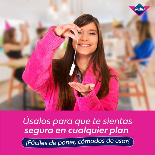TAMPON NOSOTRAS APLICADOR REGULAR 2X8 PE