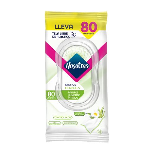 PAÑITOS NOSOTRAS INTIMOS x 80UN