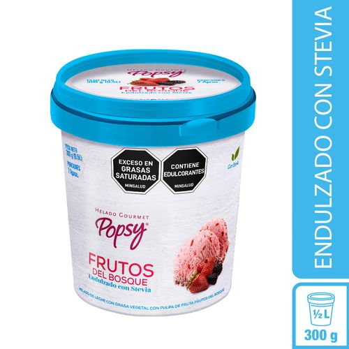 HELADO FRUTOS BOSQUE POSPY STEVIA*300GR