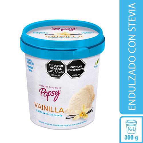 HELADO VAINILLA POSPY CON STEVIA*300GR