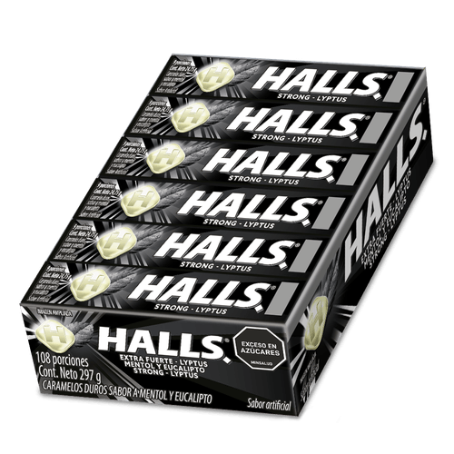 HALLS EXTRA FUERTE LYPTUS BARRA X 25 GR