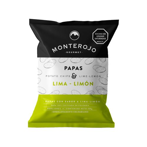 PAPAS LIMA LIMON MONTEROJO X 100 GR
