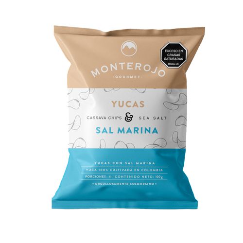 YUCAS SAL MARINA MONTEROJO X 100 GR