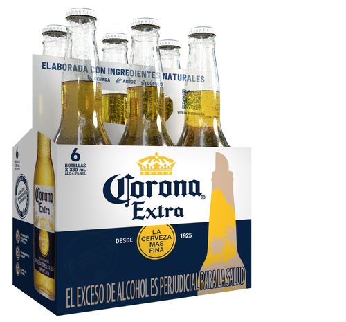 CERVEZA CORONA EXTRA X 6 UND X 330 ML