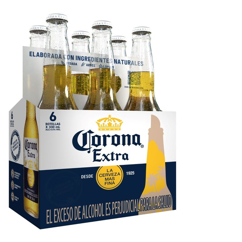 Cerveza Corona Extra x6