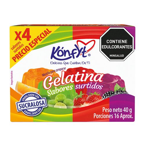 GELATINA KONFYT  x 10GR PAGUE 3 LLEVE 4