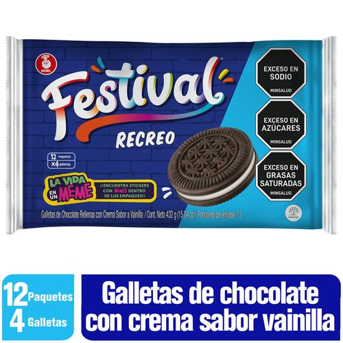 GALLETA FESTIVAL RECREO  x  432 GR