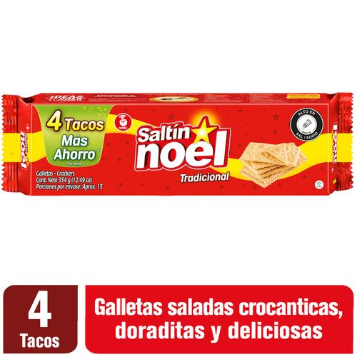 GALLETA SALTIN 4 TACOS  x 354GR