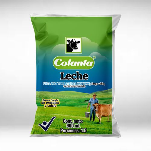 LECHE SEMIDESCREMADA UHT COLANTA X 900ML