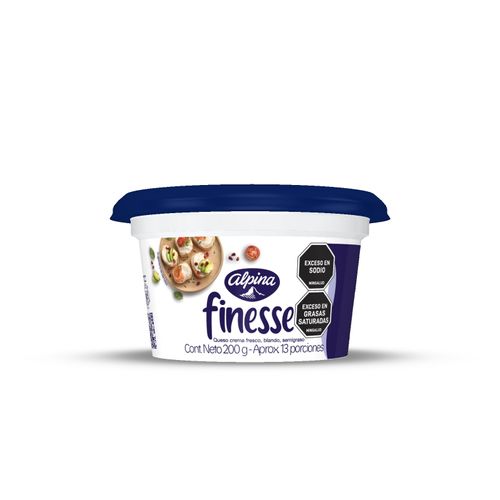 QUESO CREMA FINESSE ALPINA X 200 GR