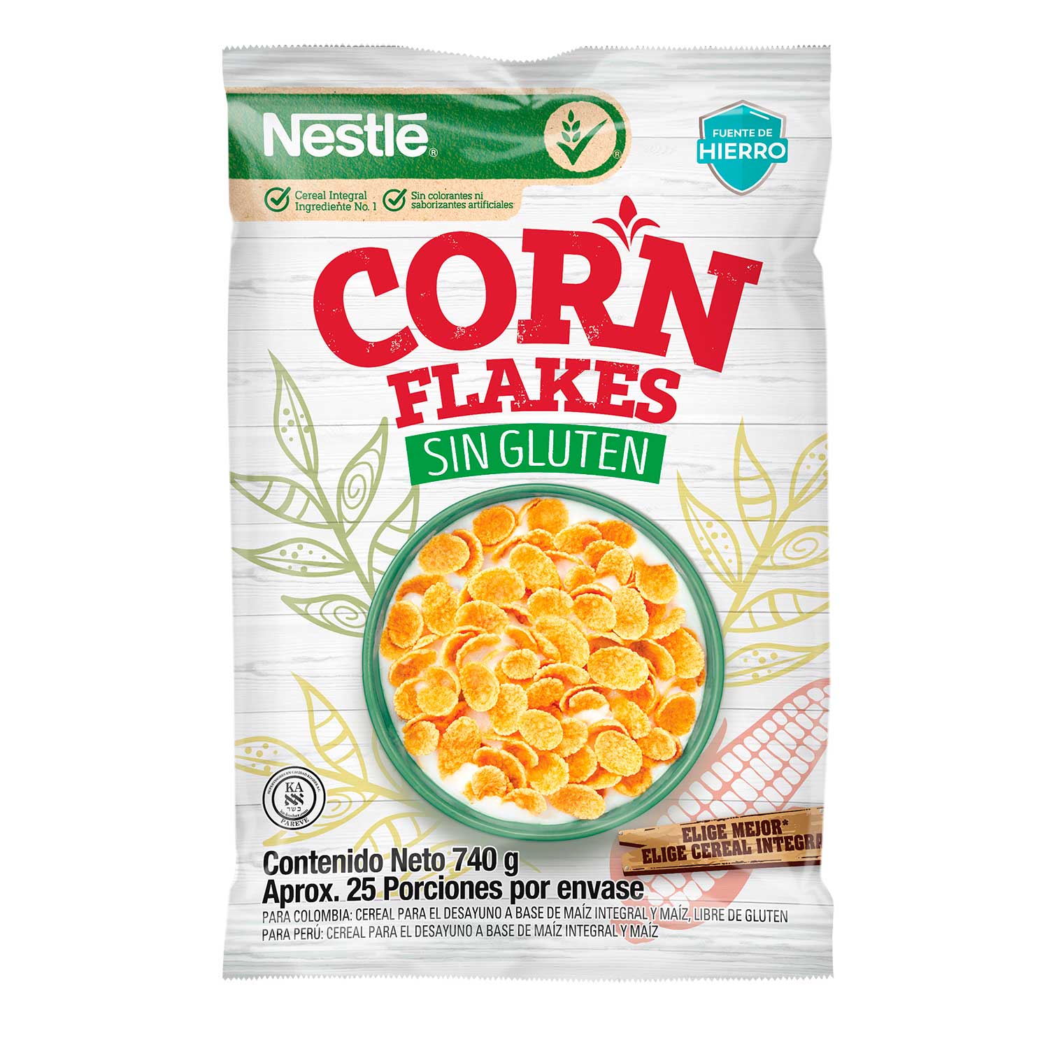 CEREAL CORN FLAKES SIN GLUTEN*740GR