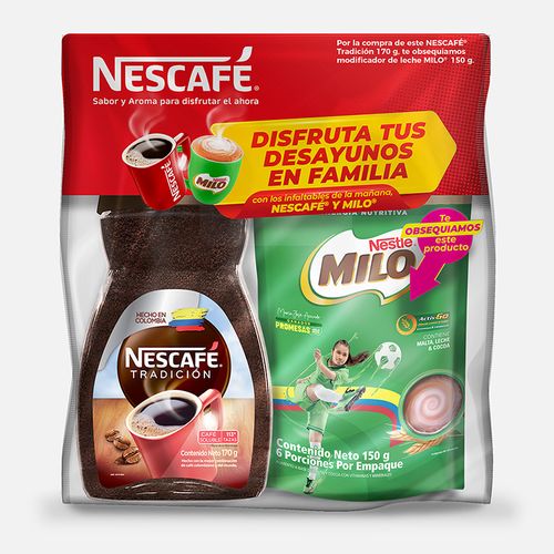 OFERTA CAFE + GRT MILO NESCAFE X 320 GR